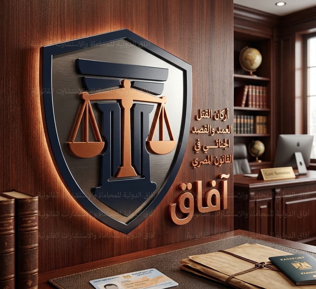 جريمة القتل العمد في القانون المصري: أركانها والقصد الجنائي وأهم الدفوع.